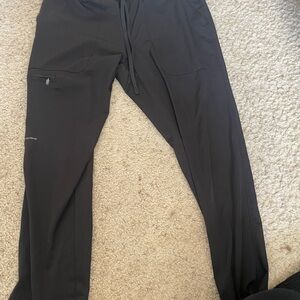 healing hands Black scrubs/ Sweatpants with Slim Fit and Elastic Cuffs